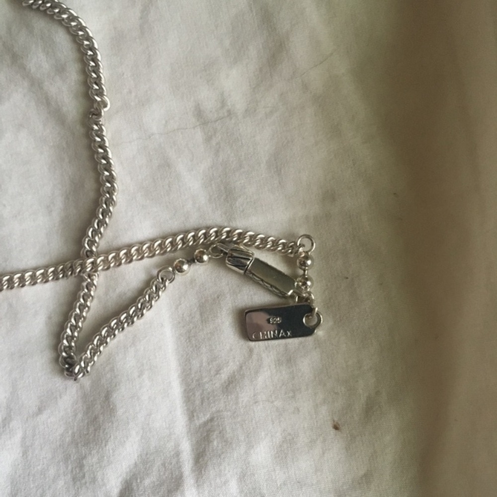 Coach Silver Heart Lock Necklace - Picture 4 of 5